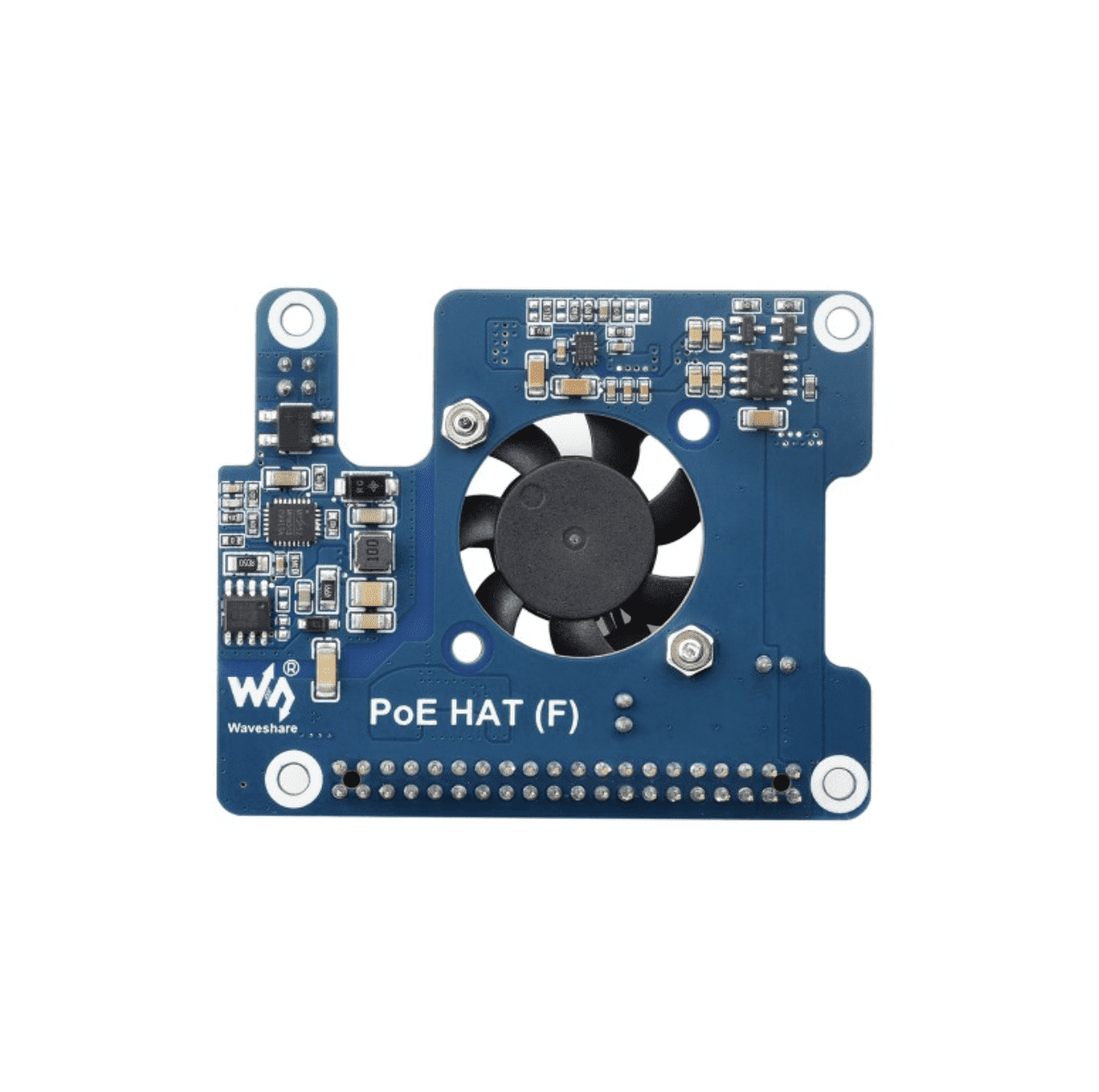 Power Over Ethernet (PoE) HAT with Cooling Fan for Raspberry Pi 5 image.