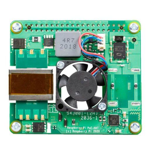 5V 5A Power over Ethernet Plus (PoE+) HAT for Raspberry Pi