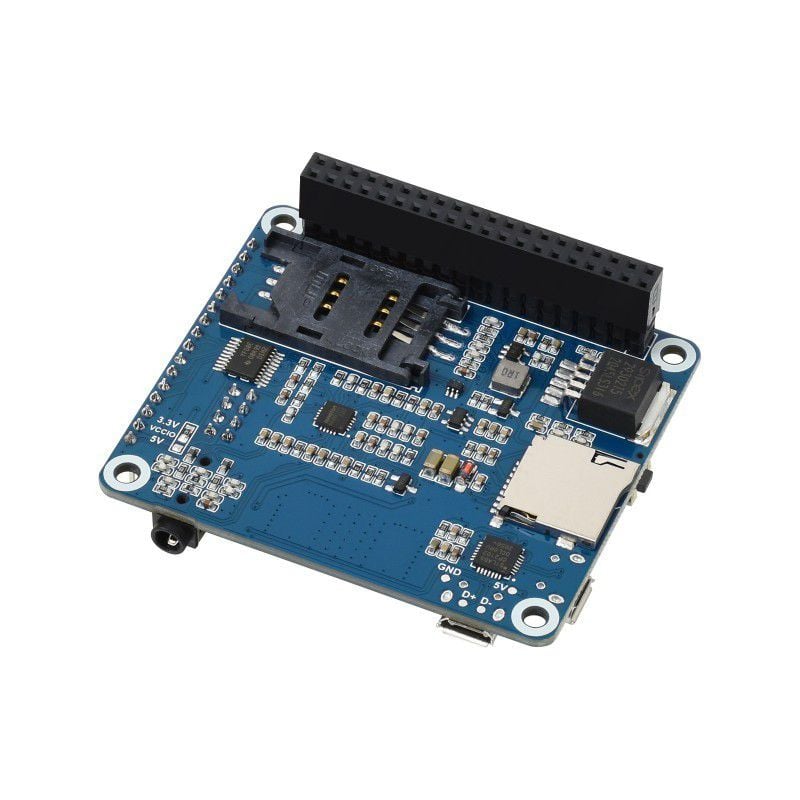 Waveshare Raspberry Pi 4G/3G/2G/GSM/GPRS/GNSS Hat Based on SIM7600E-H Supports LTE CAT4 for Downlink Data Transfer/4G High-Speed Connection/Telephone Call/Sending SMS/Gobal Positioning etc. 