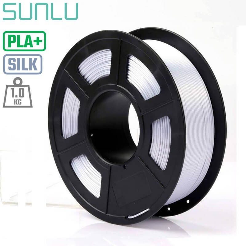 SUNLU PLA+ Silk Filament 1.75mm for 3D Printer 1KG/Spool Shiny PLA
