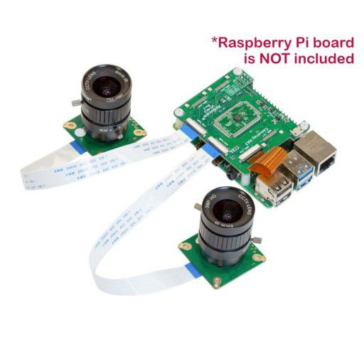 Raspberry Pi 12MP Stereo Cameras Bundle