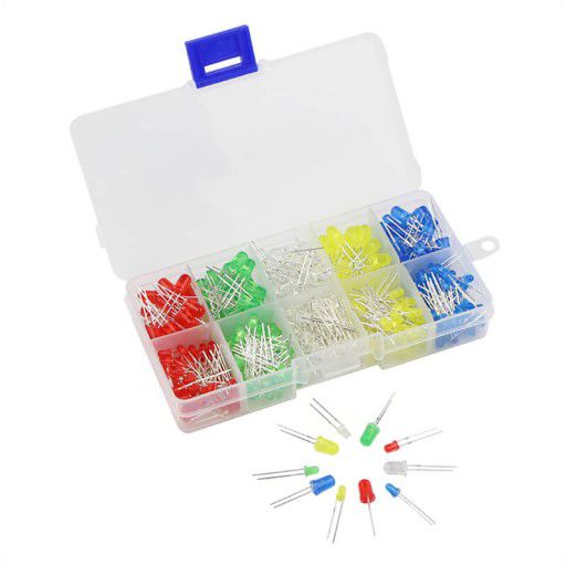 5mm/3mm LED Kit Box, 5 Colours (125pcs)