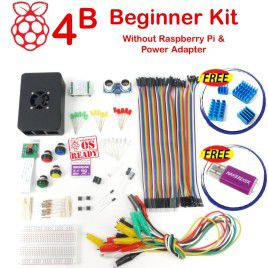 Raspberry Pi 4B Beginner Kit-w/o RPi and Adapter