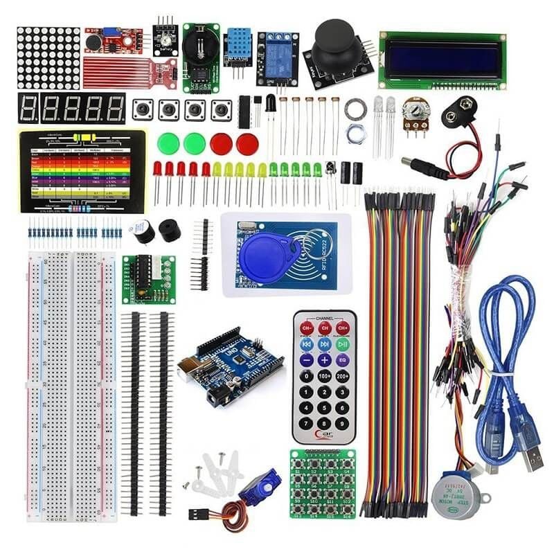 Arduino Uno R3 Compatible Upgraded Starter Learning Kit SubRobotics