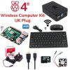 Raspberry Pi 4B 4GB Wireless Computer Kit-UK Plug