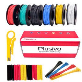22AWG 600V Tinted Stranded Silicone Wire Kit-6 Colors