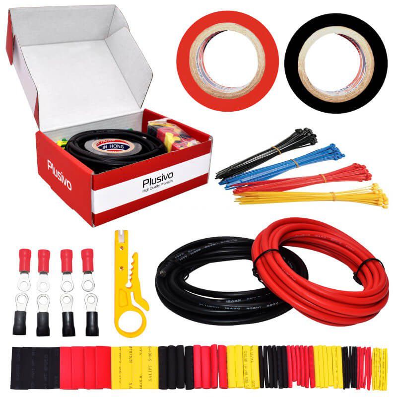 12AWG Hook Up Wire Kit 2-color Tinned Stranded Wire