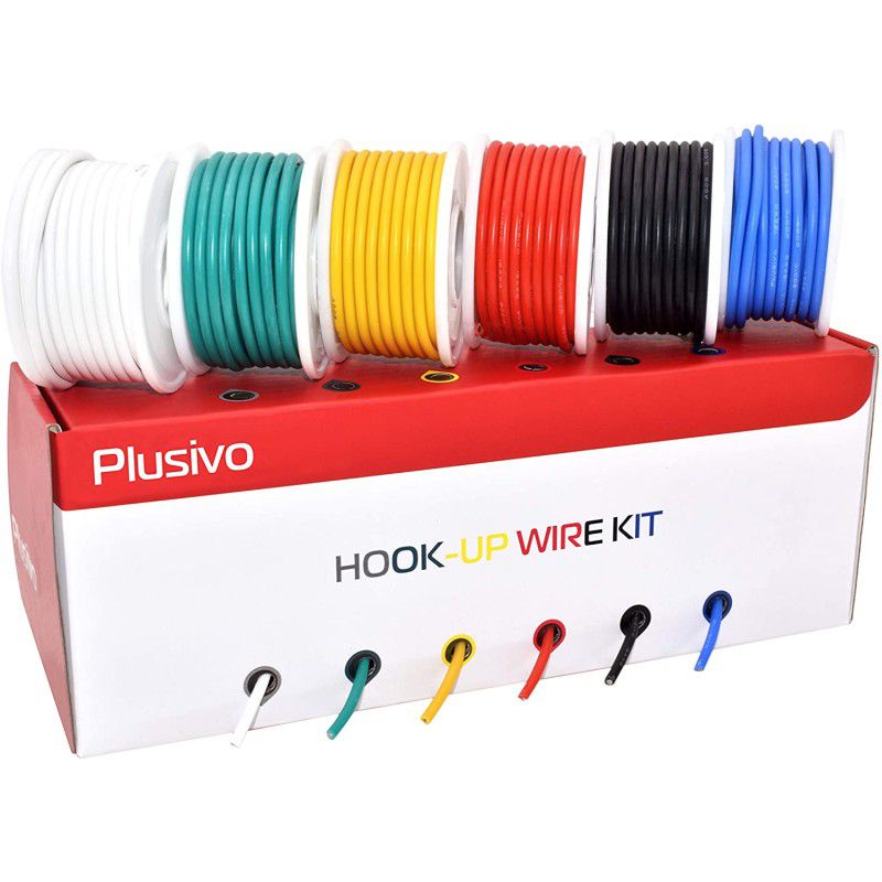 18 MTW Hook-Up Wire Assortment Pack (6 Colors - 25 Feet) - CRIMPZONE