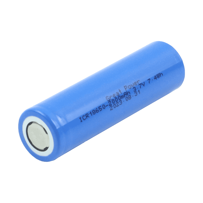 Rechargeable 18650 Li-ion Battery 3.7V 2000mAh