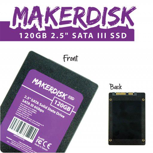 Ổ cứng SSD 2.5 inch MakerDisk 120GB (đã cài sẵn RPI OS)