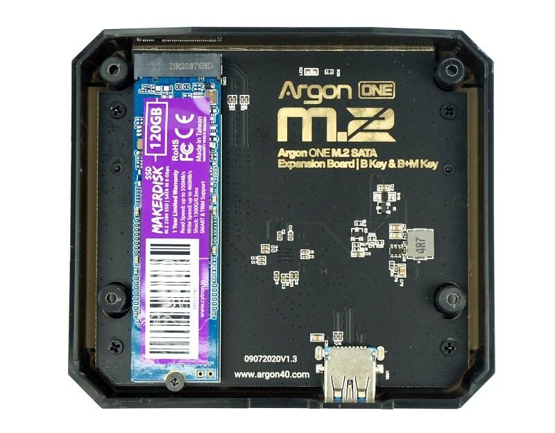 Argon One M.2 SATA Case with M.2 SATA SSD Kits