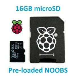 16GB Micro SD Card with NOOBS for RPI