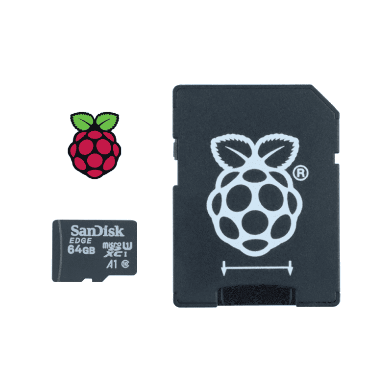 64GB Micro SD Card Preloaded with Raspberry Pi OS