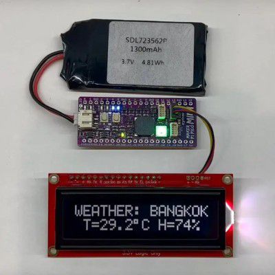 A Mini Weather Station Using Maker Pi Pico Mini W