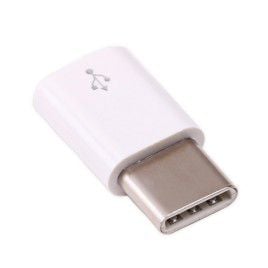 USB micro-B to USB-C adapter (White)