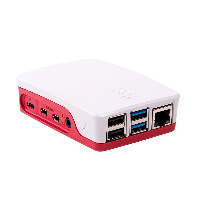 Official Raspberry Pi Case for Raspberry Pi 5, Built-in Cooling Fan,  Red/White