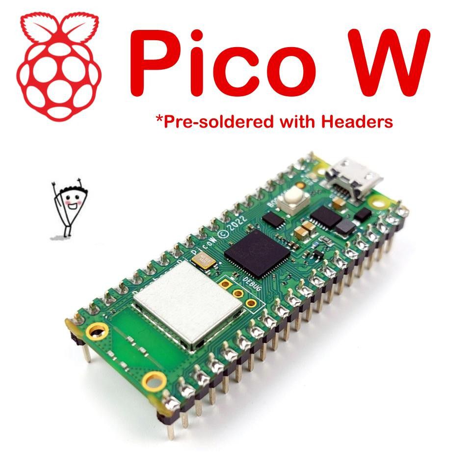 Raspberry Pi Pico Wireless Pre Soldered Headers 9891