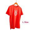 Raspberry Pi White Logo Red T-shirt - L Size