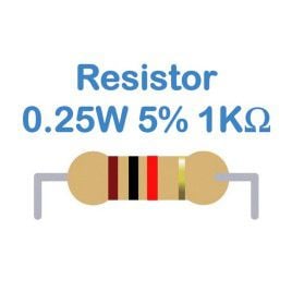 Resistor 0.25W 5% (1K)