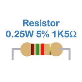 Resistor 0.25W 5% (1K5)