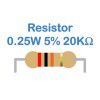 Resistor 0.25W 5% (20K)