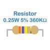 Resistor 0.25W 5% 180K - 820K