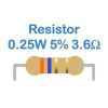 Resistor 0.25W 5% 0R - 10R