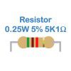 Resistor 0.25W 5% 1K5 - 15K