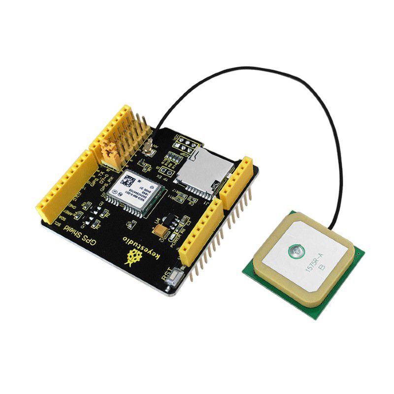 Asiawill NEO-6 M GPS Shield Expansion Board w/SD/Antenne pour Arduino 