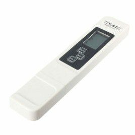 Portable TDS & EC Meter with LCD - White
