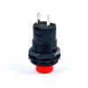 Round Panel Mount Latch Push Button (Red)