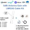 LoRa 923 MHz Fiberglass 65cm 5dBi Antenna with LMR240 Coaxial Cable