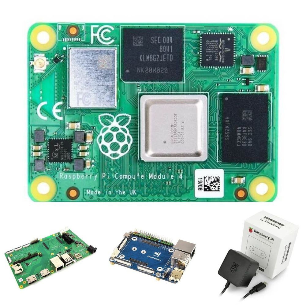 RPi Compute Module 4 with Wireless 4GB RAM 32GB eMMC