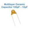 Multilayer Ceramic Capacitor 100pF - 10pF