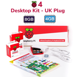 Raspberry Pi 4 Model B Desktop Kit - UK Plug