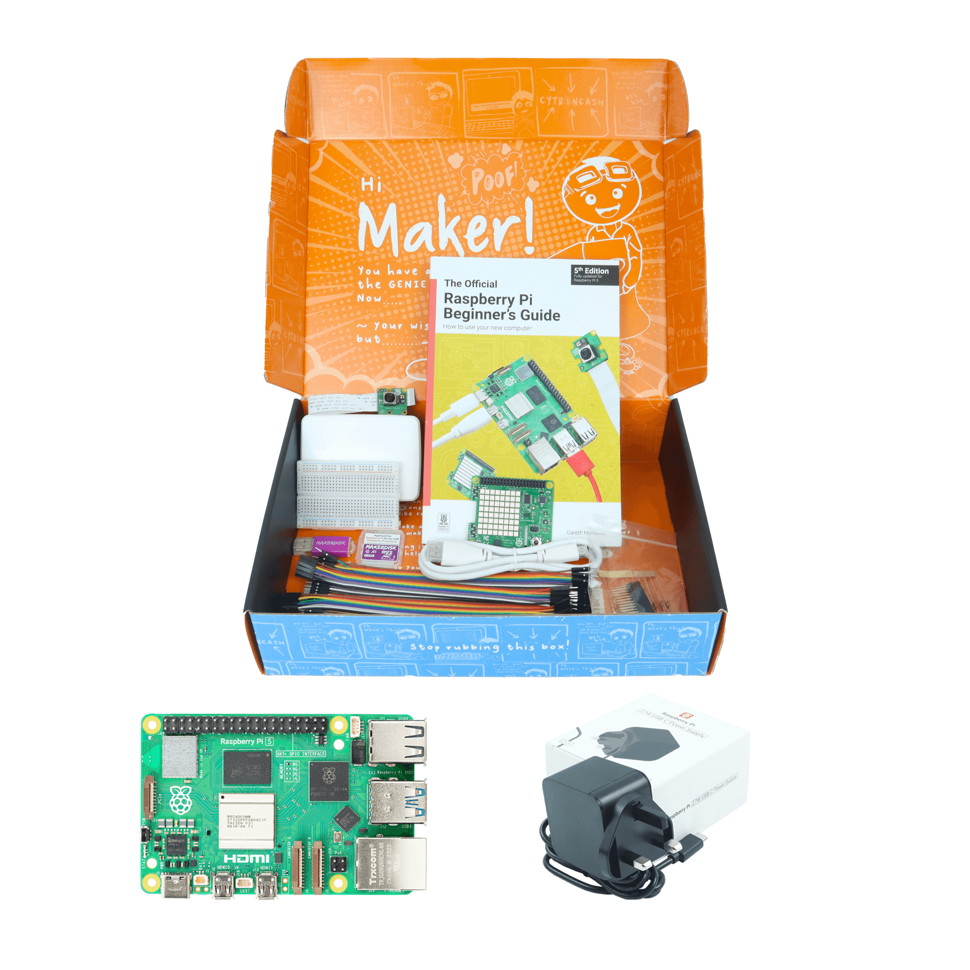 Beginner Kit V2 with Raspberry Pi 5 8GB - UK Plug