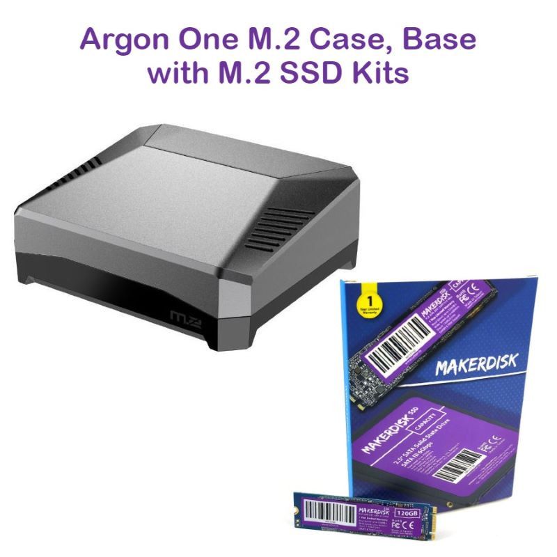 Argon One M.2 Case, Base with M.2 SSD Kits