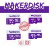 MakerDisk Class 10 A1 microSD 32GB-Preloaded Raspberry Pi OS