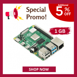 Raspberry Pi 4 Model B 1GB and Kits