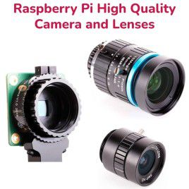 Official Raspberry Pi HQ Camera and Lenses