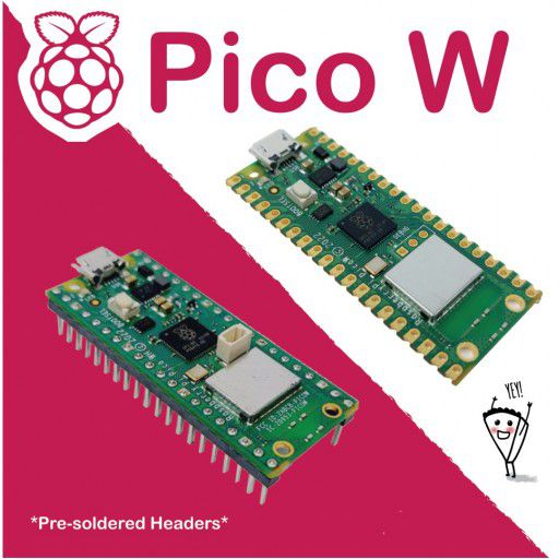 Raspberry Pi Pico Wireless - SMD or Pre-soldered Headers