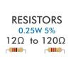 Resistor 0.25W 5% 12R - 120R