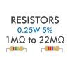 Resistor 0.25W 5% 1M - 22M