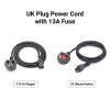 UK Plug Power Cord with 13A Fuse