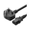 UK Plug Power Cord with 13A Fuse