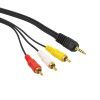3.5mm Male Jack to RCA A/V Cable - 1.5m