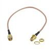 30cm Low Loss Coaxial Cable RP-SMA Male to RP-SMA Female (Water Seal)