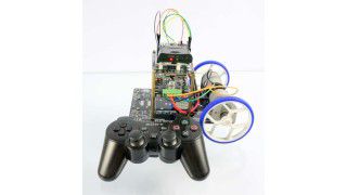 Arduino + PS2 shield + MDDS10 for mobile robot control