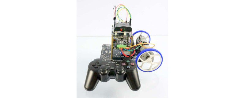Arduino + PS2 shield + MDDS10 for mobile robot control
