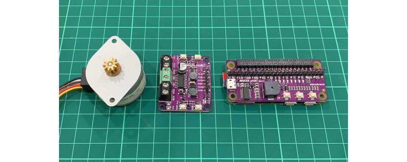 Controlling Stepper Motor Using Maker Drive and Raspberry Pi
